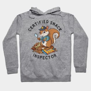 Certified Snack Inspector Funny Hiking and Camping Hoodie